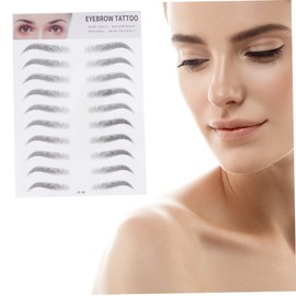 BIUDECO 2pcs Fake Eyebrow Temporary Brow Stickers for Men Women Lasting 3-5 Days Easy to Apply Natural Look