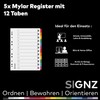 SIGNZ Index DIN A4, 12 pieces, 5 pieces, extra strong