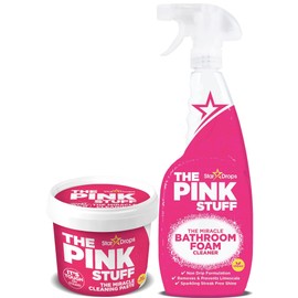 Stardrops - The Pink Stuff - The Miracle Cleaning Paste and Bathroom Foam Cleaner Bundle (1 Cleaning Paste, 1 Bathroom Foam Cleaner)