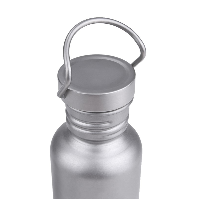 TOMSHOO 550ml Full Titanium Water Bottle with Extra Plastic Lid