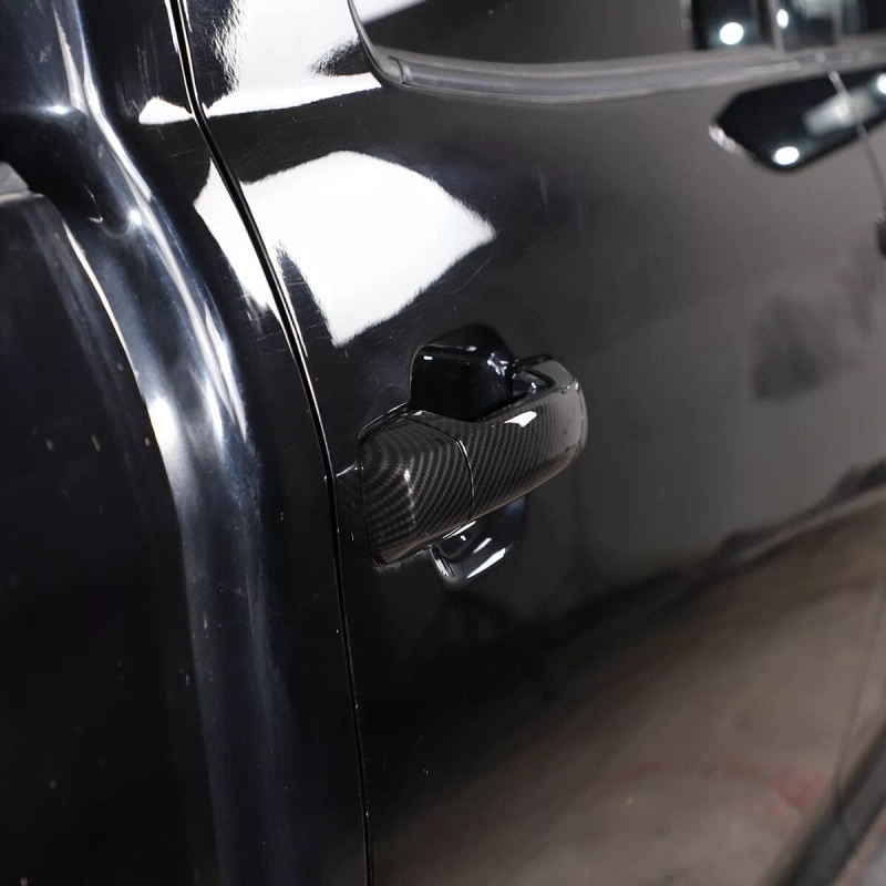 autotrim000 For 2007-21 Toyota Tundra Carbon Fiber Door Handle COVERS+Mirrors
