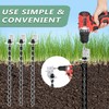 24" Ground Anchors Screw in, 4 Pack