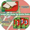 16 Pack Small Portugal Flags on Stick - Mini portugese