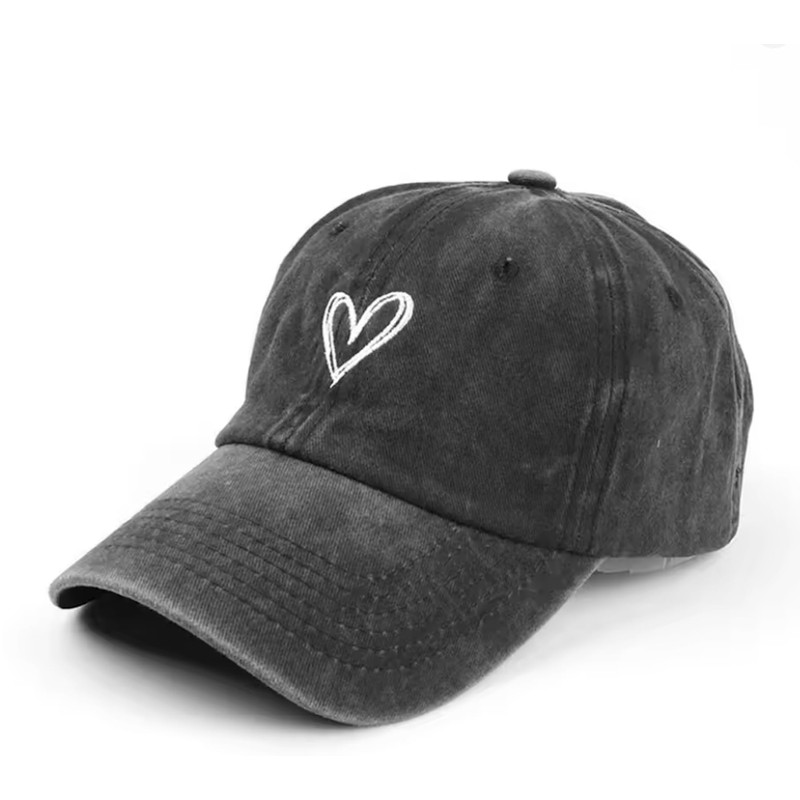 Morris Coo Women's Cap, Deep, Heart, One Point, Cute, Casual,