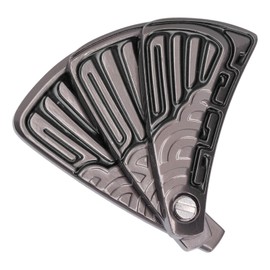 SALALIS Push Slider Fidget Spielzeug Faltfächer Magnetischer Stressabbau Haptisches Edelstahlspielzeug ADHS Fokus Angst Stressabbau Spielzeug (Schwarz)