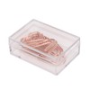 100Pcs Paper Clips Rose Gold Unique Shape Electroplating Process Lightweight