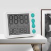 TS‑9606 Multifunctional Indoor Thermometer Hygrometer Clock Temperature and Humidity MeterWhite