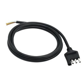 Vkinman 4 Way Trailer Wiring Harness 5 Feet 4-Pin Heavy Duty 18AWG Flat Trailer Wire Extension Connector