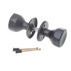 Aqbau® Door Knob, Rotatable with Rosette PZ Button Pusher Rotary