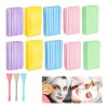VABESSA kit 123pz Contiene 120pz Esponjas faciales Comprimida Para Limpieza Exfoliación +3pz cepillo faciales silicona