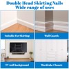 simarro 200 Pcs Double-Headed Nails Solid Wood Seamless, Nails Skirting