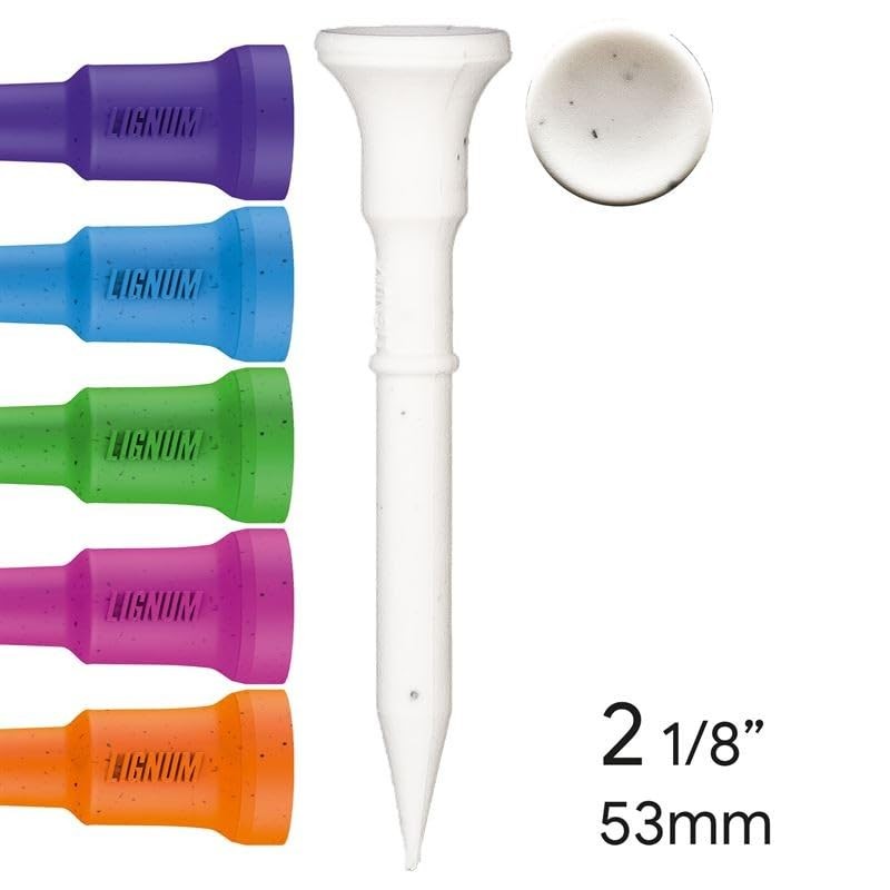 Lignum Longridge Golf Tees (Pack of 16) - Multi-Color, 53