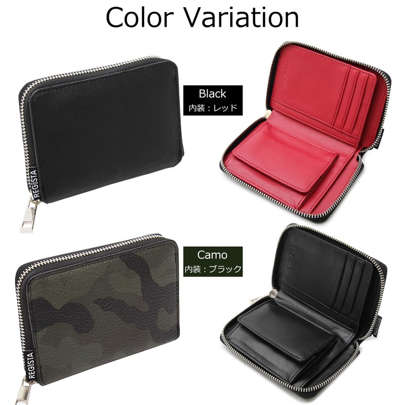 Ignition Original Saffiano Leather Zip Around Bifold Wallet Coin Purse,