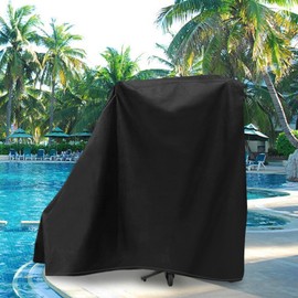 Swimming Pool Lift Chair Protective Cover, 600D Heavy Duty Lift Pool Chair Protective Cover for SR Smith ML300 Series, All Season Pool Lift Cover,All Season Pool Lift Cover with Zipper (Black)