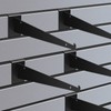 Oudain 12" Slatwall Shelf Bracket with Lip Heavy Duty Slat