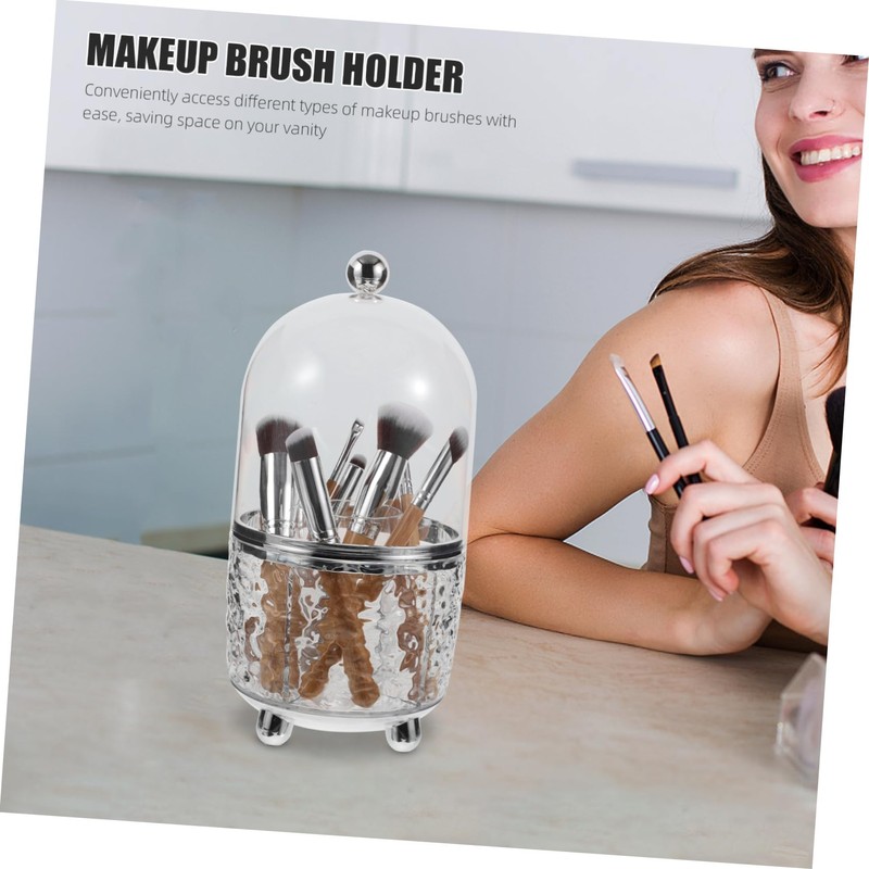 TOVINANNA Makeup Brush Holder Organizer Beauty Vanity Countertop Multifunctional Desk