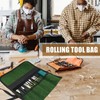 BLIRITEL Tool Roll Up Bag, Canvas Tool Organizer with 4