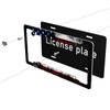 American Flag License Plate Frame 2 Pack License Plate Holder