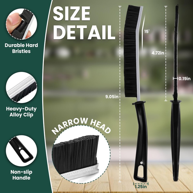 Crevice Cleaning Brush Set – 6Pcs Hard Bristle Cleaning Tools