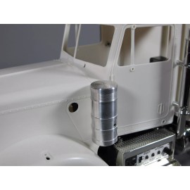 Tamiya Pair Aluminum Air Cleaner Intake Tank for Tamiya 1/14 RC Semi Grand Hauler Truck