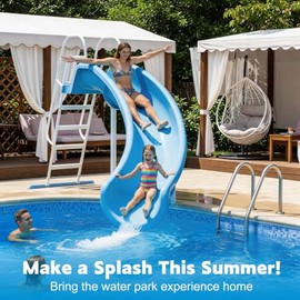Kit de tubería de Agua Deslizante para Piscina, Kit de Manguera de pulverizaciónPiezas para tobogán de Piscina enterrada, rociador de Agua Deslizante 