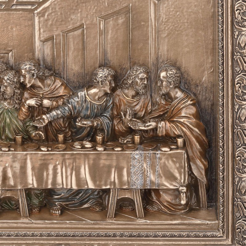 Veronese Design 11 Inch The Last Supper Framed Cold Cast