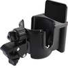 Universal Stroller Cup Holder with Phone Holder, 360°Rotatable Bottle Holder