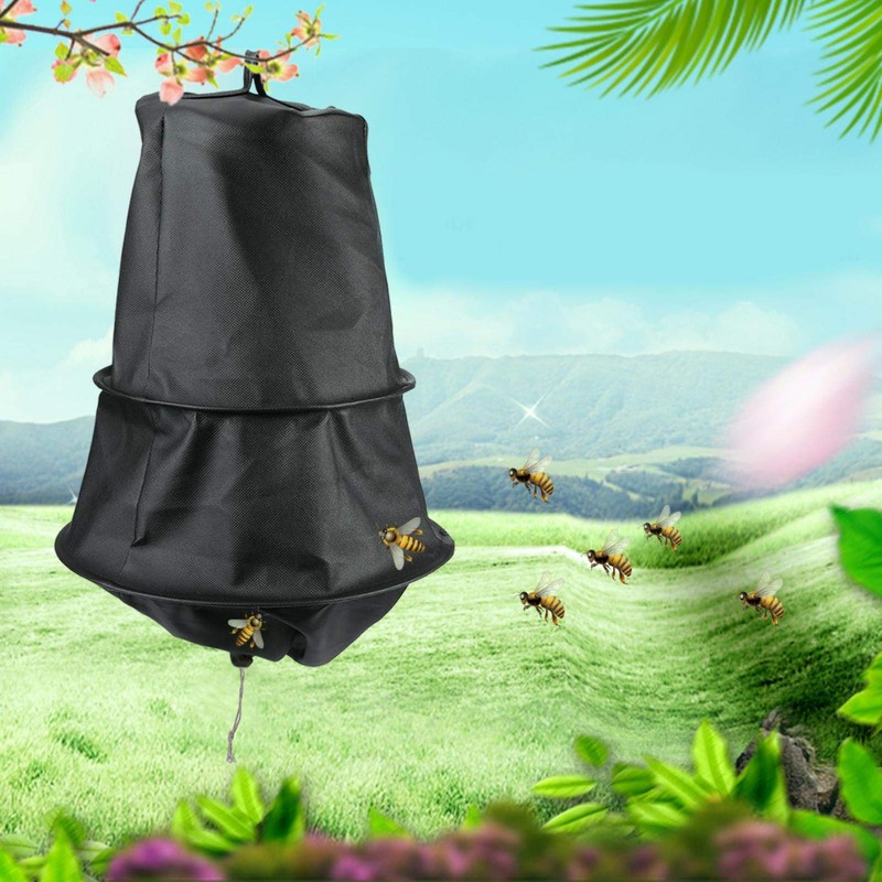 Black Beekeeper Tool Bee Cage, Swarm Trap Swarm Catcher Beekeeping