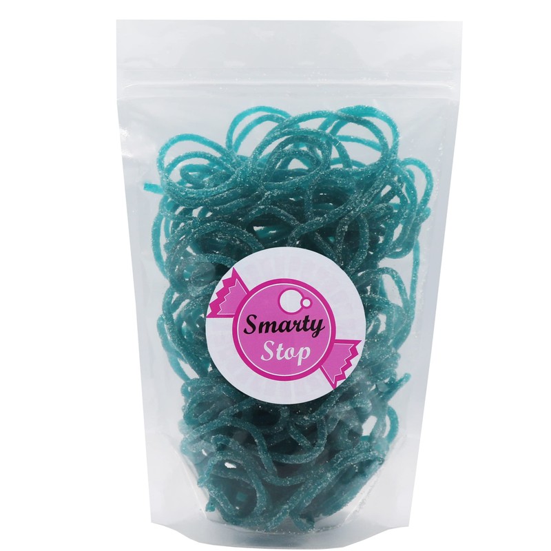 Smarty Stop Licorice Laces Gummy Candy (Blue Raspberry, 2 Pound
