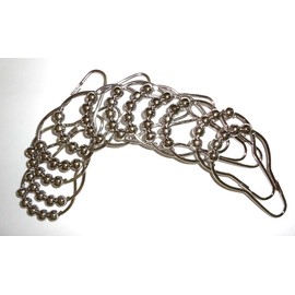 Norma Jean Designs 12 Dragonfly Shower Hook Add-on - Antique Silver Electroplate Finish Free Roller Bead Chrome Shower Curtain Hooks with Purchase