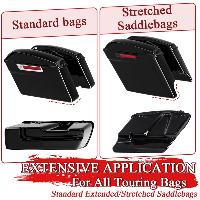 WOWTK Hard Saddlebag Rubber Grommets & Support Cushions Mounts for