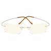 CessBlu Rimless Blue Light Blocking Glasses for Men Reading Computer