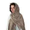 Wrap Dune Wasteland Hooded Shawl With Viking Brooch | Cowl