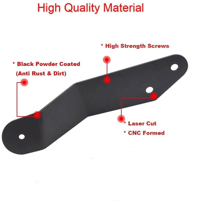 XJMOTO Front Upper Windshield 42'' LED Light Bar Mounting Bracket