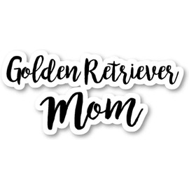 Golden Retriever - Dog Mom Stickers Window Truck Car Vinyl Bumper Sticker Decal 5''