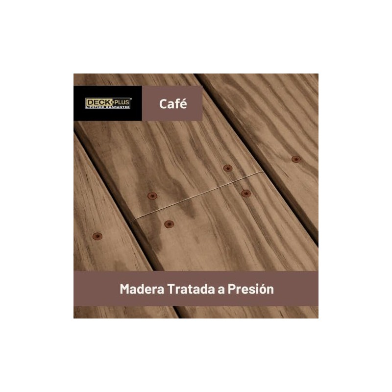 Deck Plus Tornillos De Madera Exterior Recubiertos De Epoxi #10