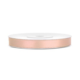 Satin Ribbon Light Peach 6 mm/25 m