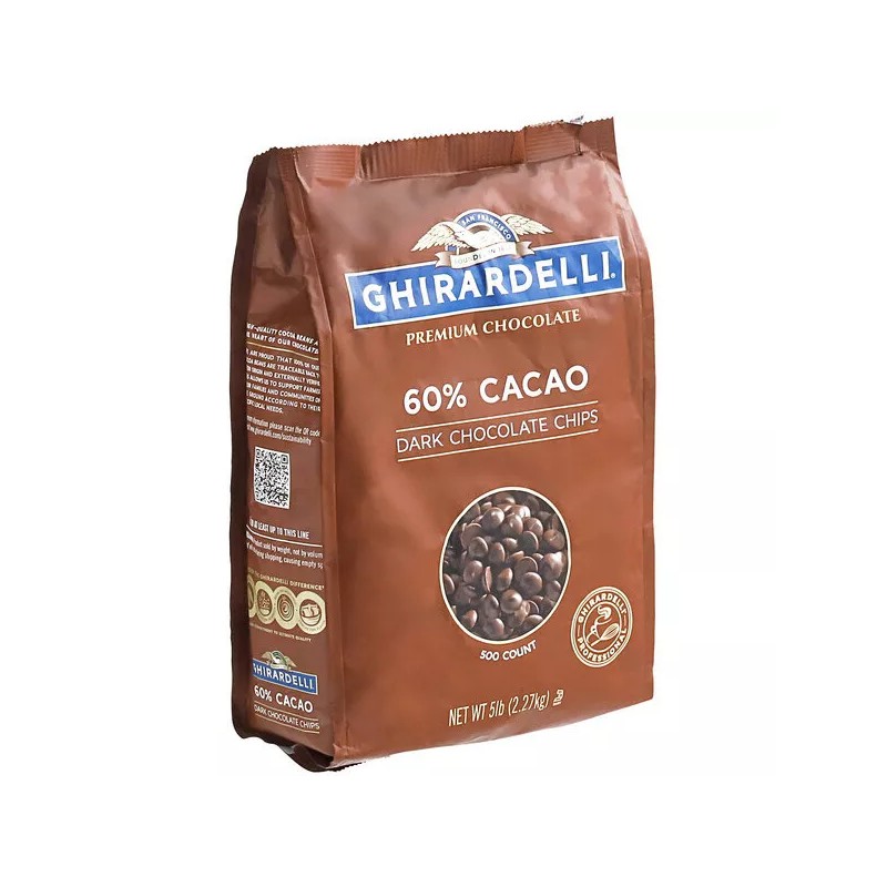 Ghirardelli 5 lb. Baking Chips (select flavor below) - 5
