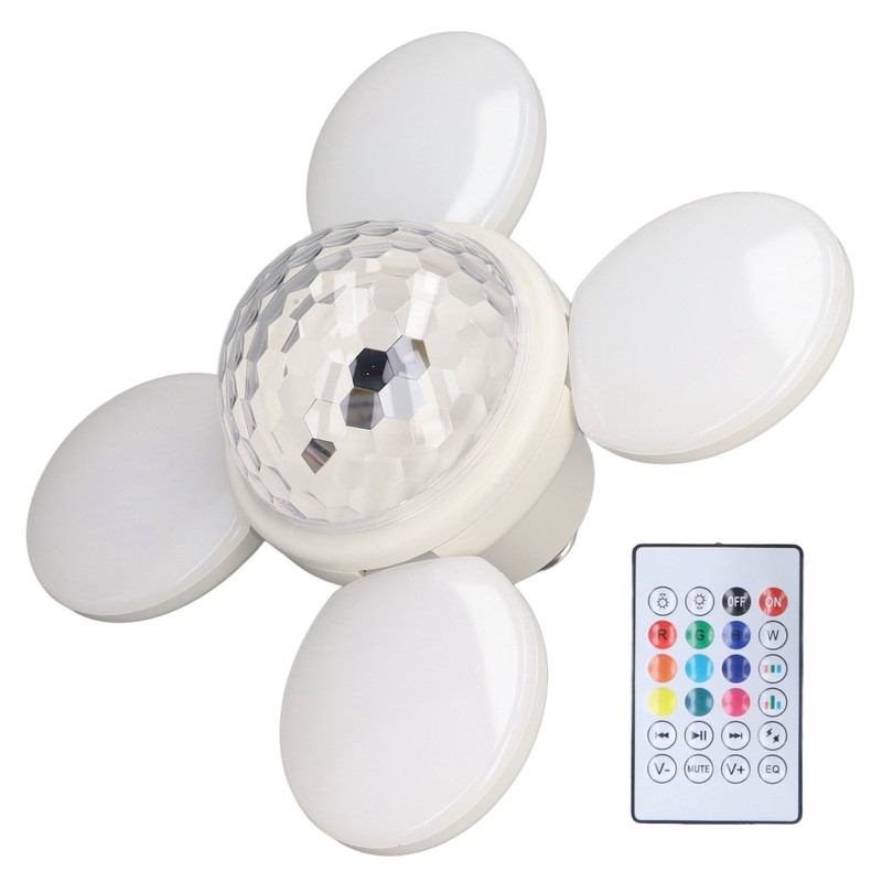 LED Bluetooth Light 48W 85‑265V E27 Ceiling Lamp RGBW Remote