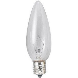 Asahiko Chandelier Lamp C32 105V25W Total Luminous Flux: 210lm Base: E12 Clear C32 E12 100/110V-25W(C)