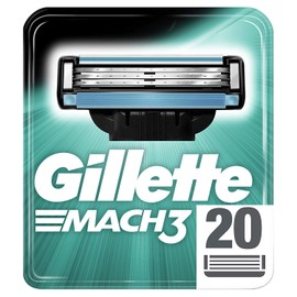 Gillette Mach3 razor blades for men, 20 pieces