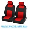 BDK PolyPro Car Seat Covers Full Set in Red on