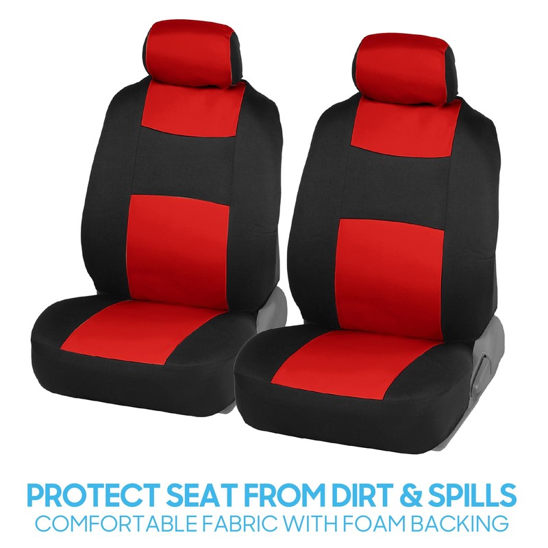 BDK PolyPro Car Seat Covers Full Set in Red on