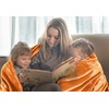 Utopia Bedding Fleece Blanket King Size Burnt Orange 300GSM Luxury