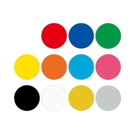 HEIKO Tack Label Round φ5 Black, Black