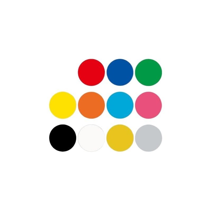 HEIKO Tack Label Round φ5 Black, Black