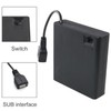 JJHXSM Enchufe USB hembra 4 pilas AA con interruptor de