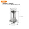 sourcing map 50Pcs Rivet Nuts Flat Head, #8-32 304 Stainless