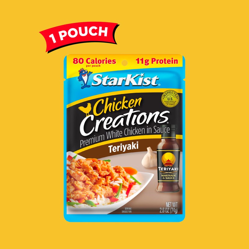 StarKist Chicken Creations Teriyaki, Single Serve Pouch, 2.6 oz