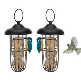 Pack of 2 hanging bird feeders, wild bird feeders, wild birds for hanging, feeding station, bird stand, feeding station, birds, balcony, feeding station, bird cage